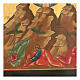 Ícone russo repintado Transfiguração madeira antiga século XIX, 34x26 cm s3