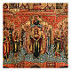 Icona russa tavola antica Madonna della Protezione XIX sec 30x25 cm Restaurata s2