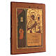 Icona russa tavola antica Gioia inattesa XIX secolo 35x30 cm Restaurata s3