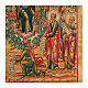 Icona antica restaurata In te si rallegra 35x30 cm Russia s6