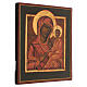 Icona antica restaurata Madonna di Tichvin 32x28 cm Russia s4