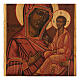 Ícone antigo restaurado Mãe de Deus de Tikhvin 31x27 cm Rússia s3