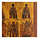 Icona antica In nove parti restaurata 50x40 cm Russia s5