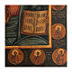 Restored antique icon, Christ Pantocrator, chosen saints, 45x35 cm, Russia s7