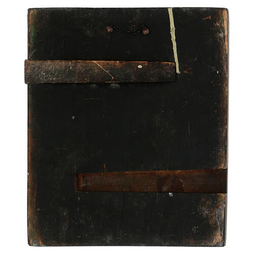 Il Buon Pastore XIX sec icona russa antica restaurata 30x25cm 5