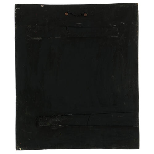 Our Lady of Kazan icon painted on old 19th century wood 45x40cm 7