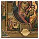 Our Lady of Kazan icon painted on old 19th century wood 45x40cm s3