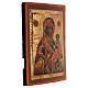 Theotokos of Smolensk, antique Russian icon restored in the 21st century, 14x10 in s3