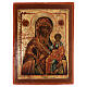 Madre di Dio Smolensk Russia icona antica XIX sec restaurata 35x25 s1