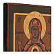 Madonna des Zeichens, Russland, 19 Jahrhundert, restaurierte antike Ikone, 30x25 cm s4