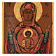 Madonna del Segno Russia XIX sec icona antica restaurata 30x25 s2