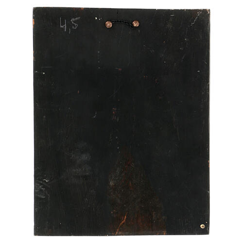 Resurrezione di Cristo XIX sec icona russa restaurata 30x25 cm 5