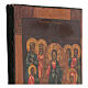 Resurrection of Christ icon 19th century Russian restored 30x25 cm s4