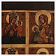 Quadripartite Russian icon XXI century restored 32x26 cm s2