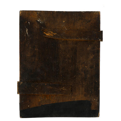 Icono Virgin Tichvin tabla antigua pintada 1800 restaurado siglo XXI Rusia 34x27 cm 4
