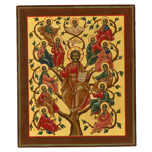 Modern Russian icon I am the vine 31x27 cm 1