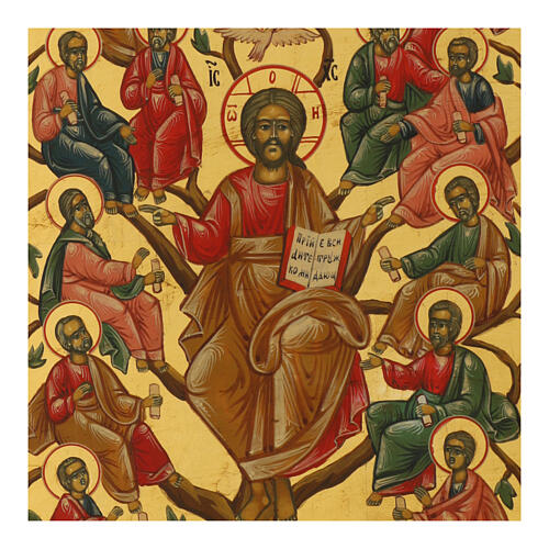 Modern Russian icon I am the vine 31x27 cm 2