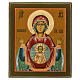 Icono ruso moderno Virgen del signo 31x27 cm s1