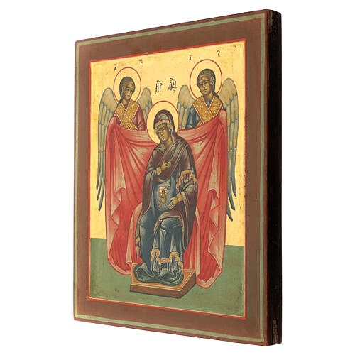 Icona Madonna dell'aiuto nel parto Russia moderna 31x27 cm 3