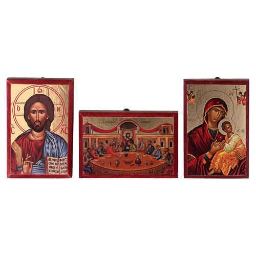 Ícones impressos Jesus, Maria, Última Ceia, Trindade 1