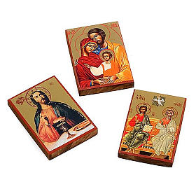 Screen-printed icons, Jesus, the Holy Family, the Holy Trinity