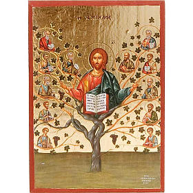 Jesus the vineyard, printed icon