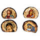 Gedruckte Ikone Stein Jesus und Maria s1