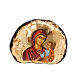 Gedruckte Ikone Stein Jesus und Maria s4