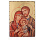 Silk-screened icon Holy Family 44x32 cm s1