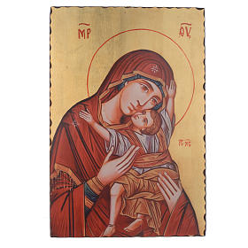 Silk-screened icon Virgin Kardiotissa 60x40 cm