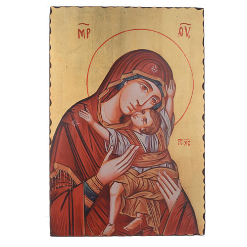 Ícone serigrafia Mãe de Deus Kardiotissa 60x40 cm 1