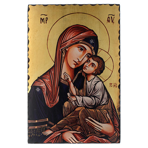 Ícone serigrafia Mãe de Deus Odighitria 60x40 cm 1