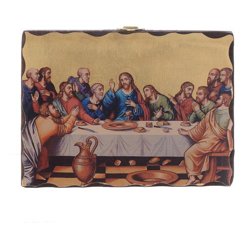 Silk-screened icon Last Supper 18x14 cm 1