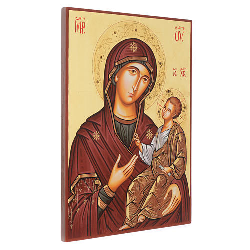 Ícone sagrado Virgem Odighitria 45x30 cm Roménia 2