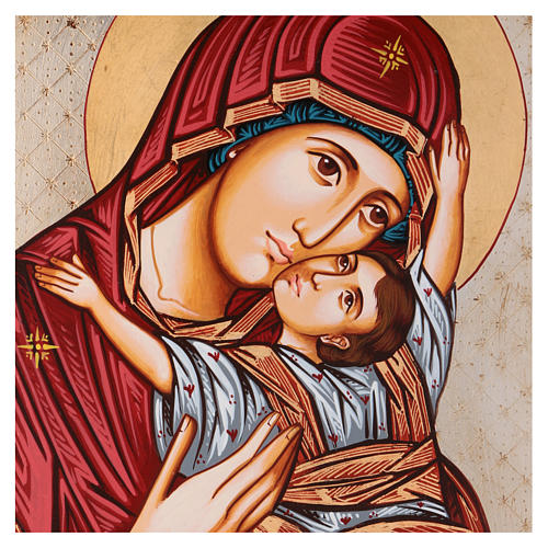 Ícone Nossa Senhora de Vladimir 45x30 cm Roménia 2