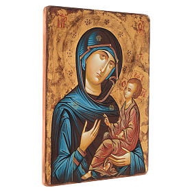 Rumänische Ikone Gottesmutter mit Kind, Hodegetria, 45x30 cm