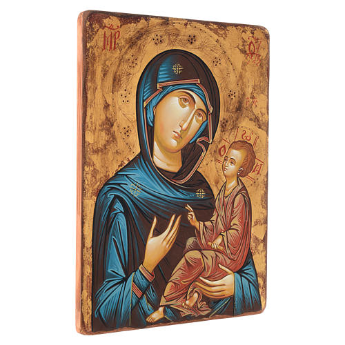 Rumänische Ikone Gottesmutter mit Kind, Hodegetria, 45x30 cm 2