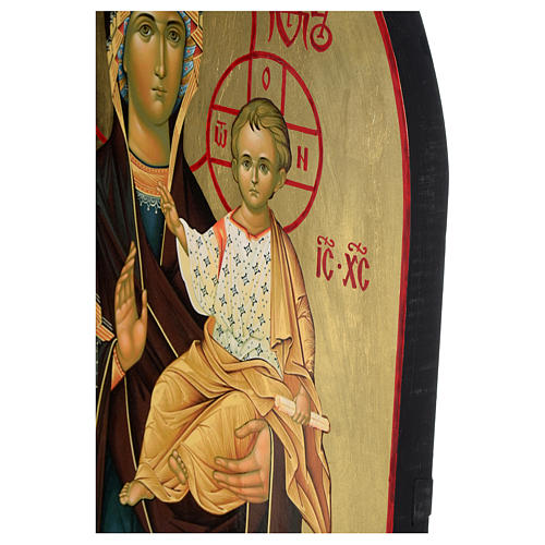 Russiche Ikone, Siebdruck-Ikone, Gottesmutter von Smolensk, 120x50 cm 5