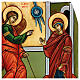 Annunciation icon, with shaped wood panel 40x60cm s2