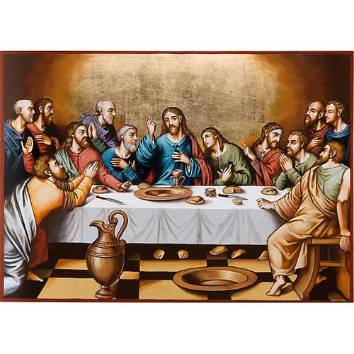 Ikone Das letzte Abendmahl katholisch 50x70 cm 1