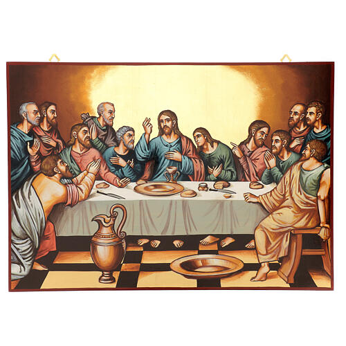 Ikone Das letzte Abendmahl katholisch 50x70 cm 6