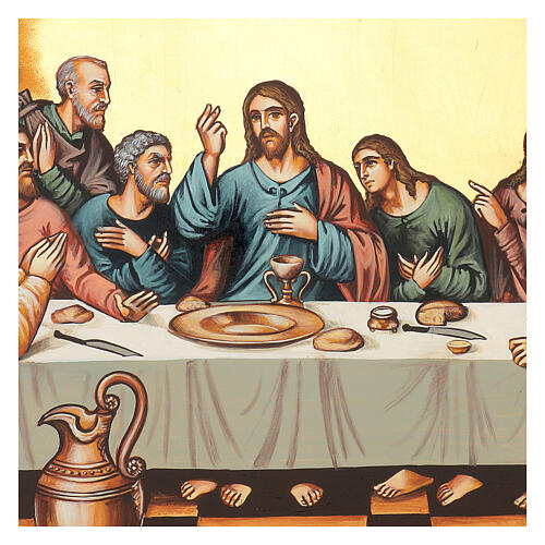 Last Supper Catholic icon 50x70cm, Romania 7