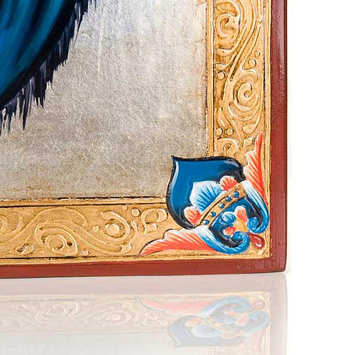 Ícono Virgen del Ferruzzi con decoraciones 40x60 cm 3