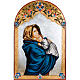 Ícono Virgen del Ferruzzi con decoraciones 40x60 cm s1