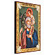 Icono San José con Niño Jesús Rumanía pintada 30x40 s3