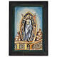 Ikona rumuńska Jezus Zmartwychwstały malowna ręcznie na szkle, złoty kolor, 40x30 cm s1