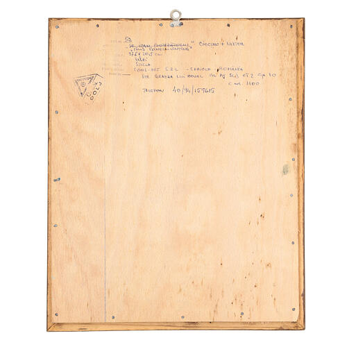 Icono Cristo Pantocrátor pintado en vidrio 35x30 cm Rumanía 4