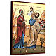 Hand-painted icon of Return to Nazareth, wood, Romania, 16x12 in s3