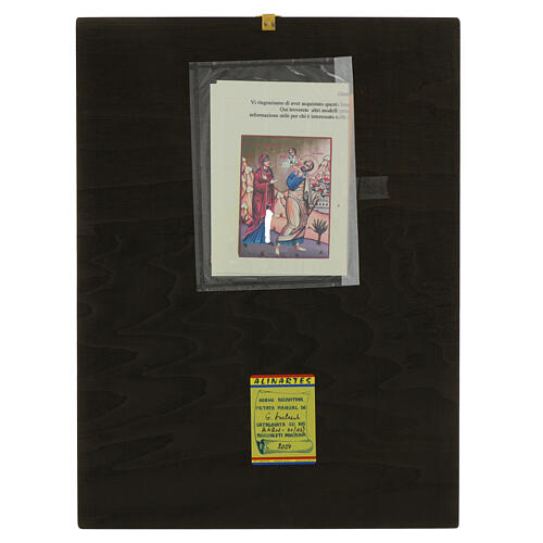 Icona Ritorno a Nazareth dipinta a mano legno Romania 40x30 cm 4