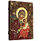 Icon Mother of God of the Passion painted in wood Romania 40x30 cm s3